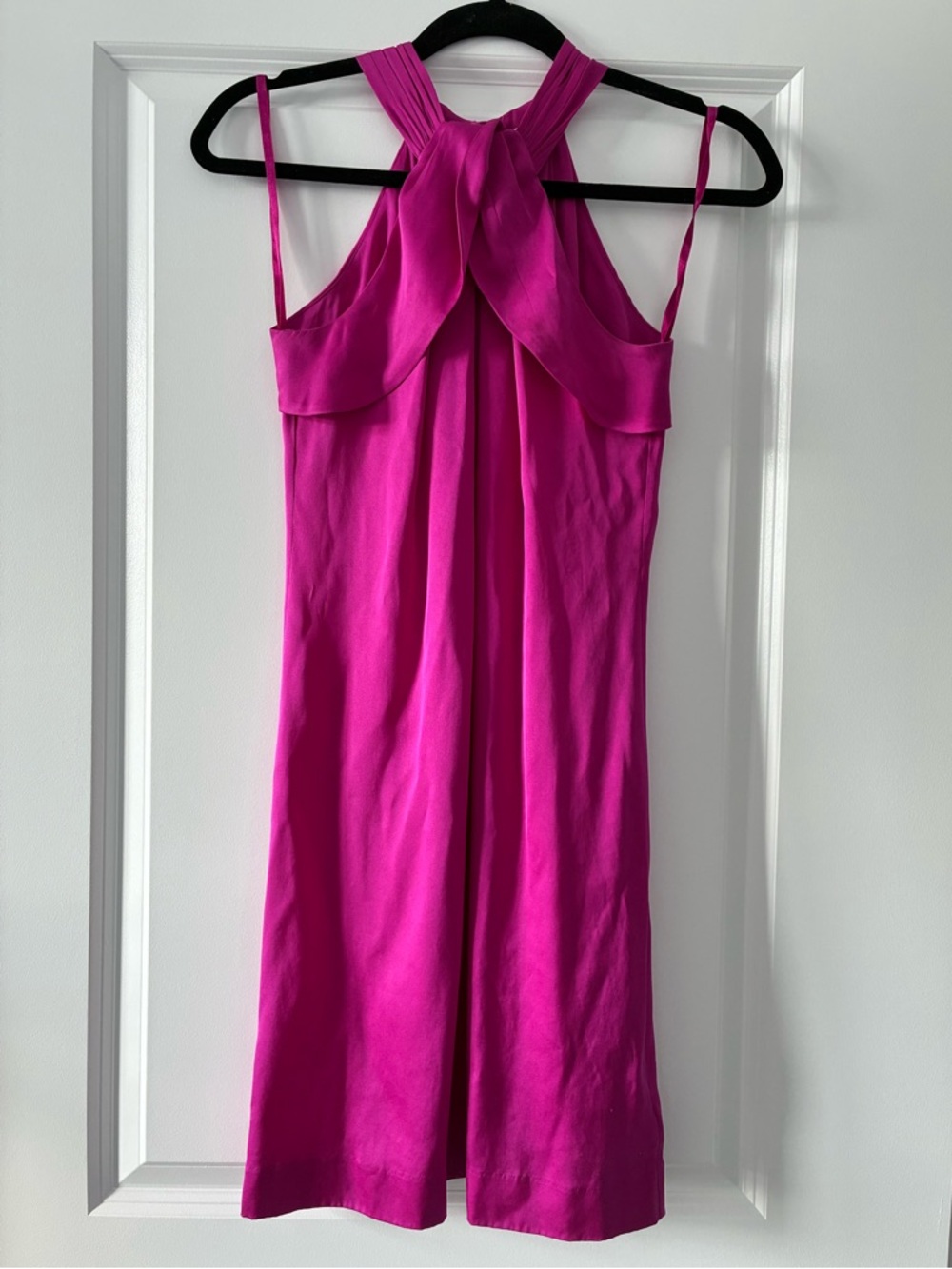 NWOT Banana Republic Size 0 Stretch 92% Silk Dress - Pink - Picture 1 of 7